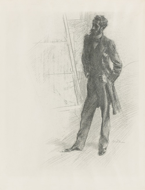 Giovanni Boldini (Italian, 1842-1931), Portrait of Paul Helleu standing. Etching on wove paper, 43.9 x 35.6 cm.