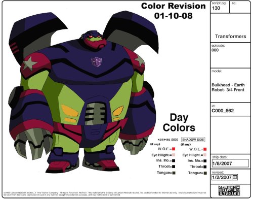 Transformers Shattered Glass Animated color schemes by Derrick J. Wyatt.