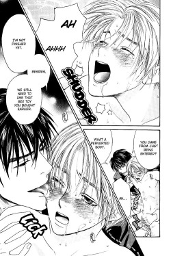 thisbloghasyaoi:  Pure smut. &gt;.&lt; And I read it all. And saved some of the manga pages to my computer. And go back to them everyonce in a while…I have a problem. &gt;.&gt;