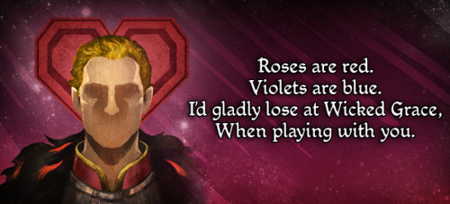 Please enjoy these Dragon Age themed Valentine’s cards! (Character images used are from the Dr