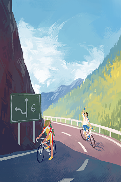 transparensie:  messing around with brushes (biking hell is real, i didn’t believe