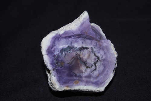 arockmaniac:Tiffany Stone from Spor Mountain, Juab County, Utah under white light and short wave ult