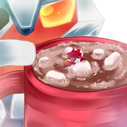 processormalfunction:  day 12: 12/12/12…. I haven’t drawn robots in a while so yeah….have some hot cocoa. 