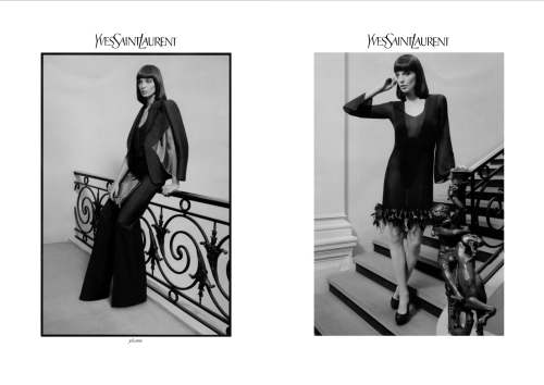 Yves Saint Laurent . Ad campaign FW1011Creative Director: Stefano PilatiPhotos: Inez van Lamsweerde 