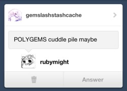 gemslashstashcache:  The cuddle pile became