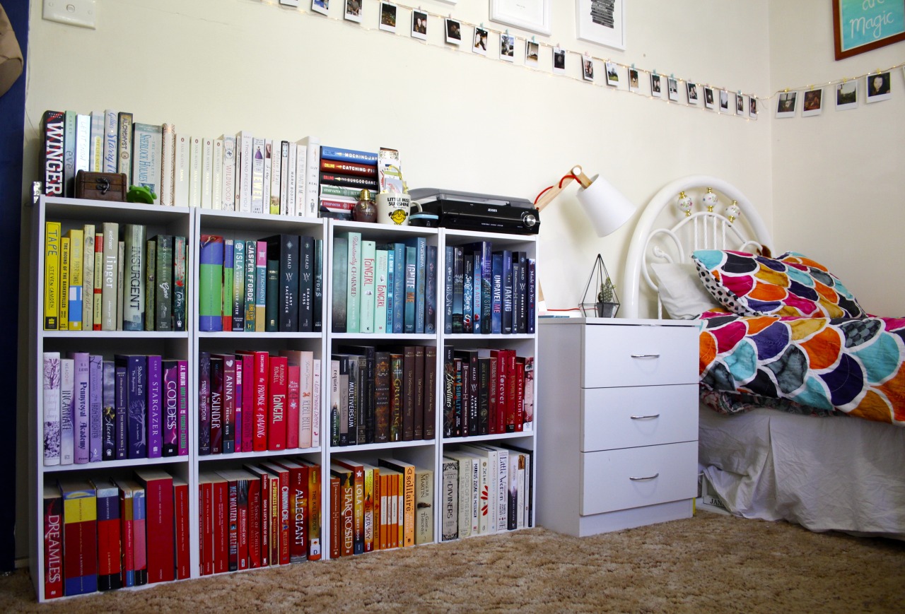 emmaswritingthoughts:  magicofstories:  The rest of my books are on a different shelf,