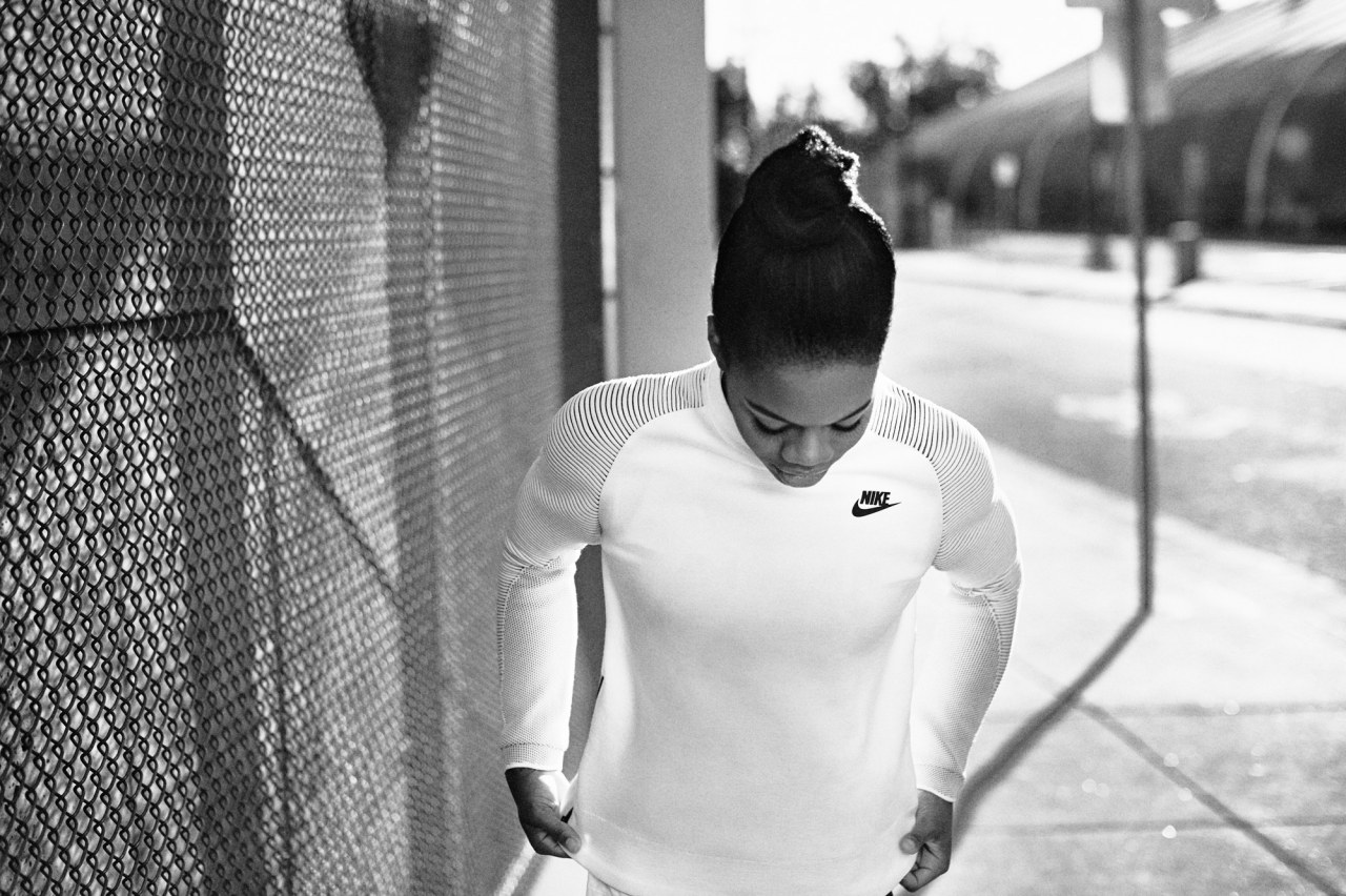 classic-gym-routines:  Gabrielle Douglas is the face of Nike’s new Tech Fleece