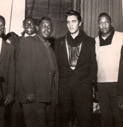 fenderlust:  Junior Parker (L) and Bobby Blue Bland &reg; and Elvisin 1956 