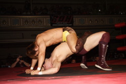 rwfan11:  Daniel Bryan- arching his back while being mounted by his opponent