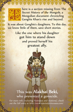 Rejectedprincesses:     Alakhai Beki (C.1191-([Post 1230]): Princess Who Runs The