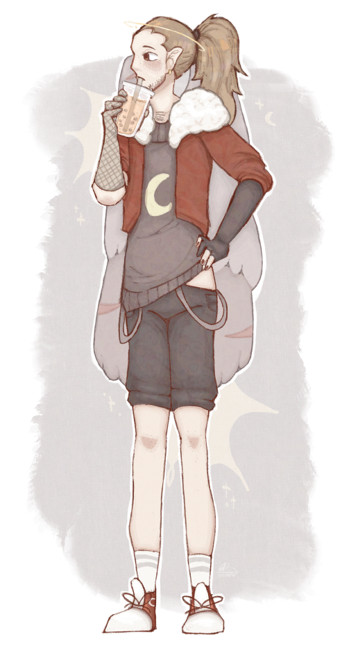 Not Fandom Art, But Have An Experimental Piece Of My Oc!