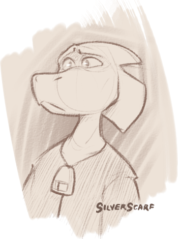 scarfofsilver: Tried my hand at caricaturizing my own characters. Hey, I’m satisfied