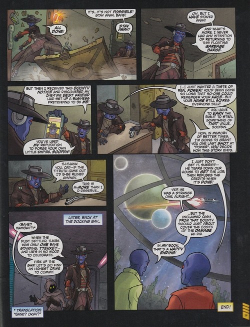 FINALLY got around to scanning the Cad Bane non-canon UK comic “Bane vs….Bane?” for @ladyanan