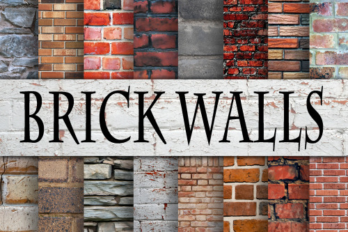 Brick Wall Textures Graphic by oldmarketdesign16 x 12″ x 12″ Brick Wall Textures Digital PapersJpeg 