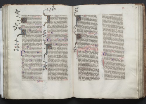 cma-medieval-art: The Gotha Missal: Fol. 77v, Text, Master of the Boqueteaux, c. 1375, Cleveland Mus