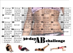 eatprayfashion:  30 day ab challenge! Lets