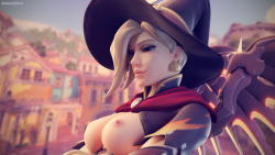 irispoplar: daintydjinn:  Witch Mercy Beauty Shots - Natural Light Test Renders Spent the weekend practicing natural lighting in blender and I really liked the results, so I figured I’d upload them. Let me know if you prefer this style! I’ll probably