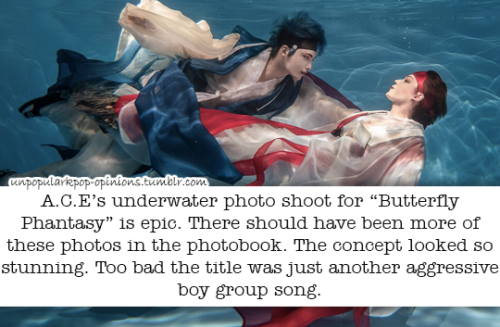 A.C.E’s underwater photo shoot for butterfly phantasy is epic, there should have been more of these 