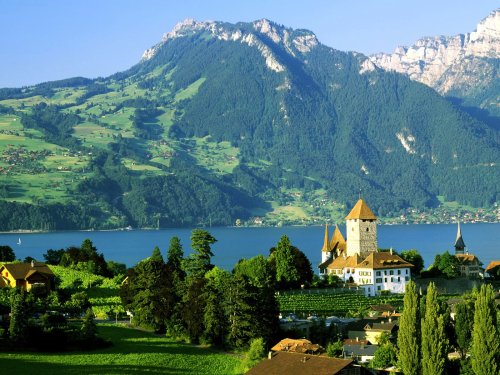 Spiez Castle, Lake Thun, Switzerland