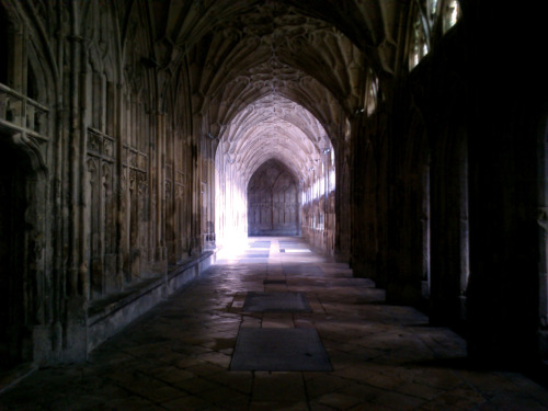 lemonsadventures:Gloucester Cathedral’s cloisters, Gloucester, England