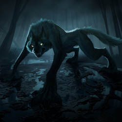 monoflaxart:Spooky Werewolves in anticipation