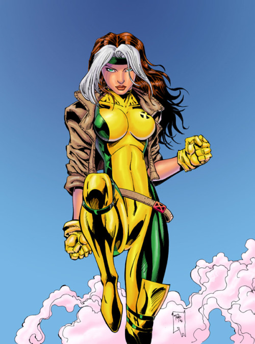 famousfictionalcharacters:  X-MEN characters day: Rogue (Anna Marie) Artist: ARTGK