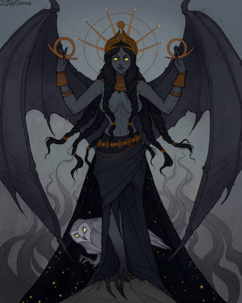 ex0skeletal: Ereshkigal by IrenHorrors Ereshkigal is a chthonic goddess that is found in the myth