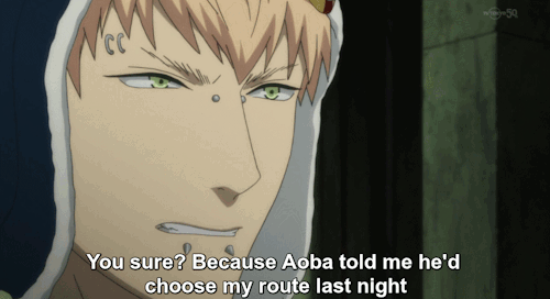 mikmik121: Aoba has to choose his routes somehow…