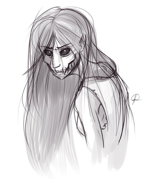 Testing out some brush settings with my character, &lsquo;Sahkyo&rsquo; for a friend&rsq