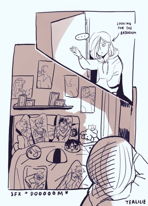 tealilie-art:Victor and Yuuri are the no.1 merch collectors.