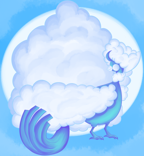 infelious:still makin more pokes i had a brush that i could play around with to make clouds so i nee