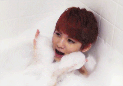 changrick:  ‘they shower for 2-3 hours, soaking in the tub. they always play together.’ r: i like taking bubble baths… c: yes, we have fun. 