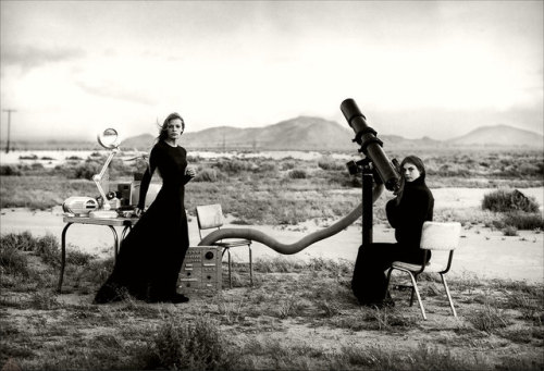 Angela Lindvall and Tanga Moreau by Peter Lindbergh for “The Parade of Planets” - Vogue Russia, Febr