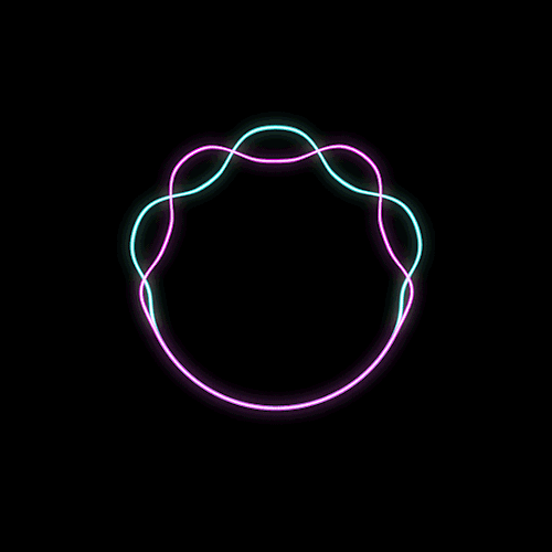 graftheory:Circle Neon Wave by Gina Song