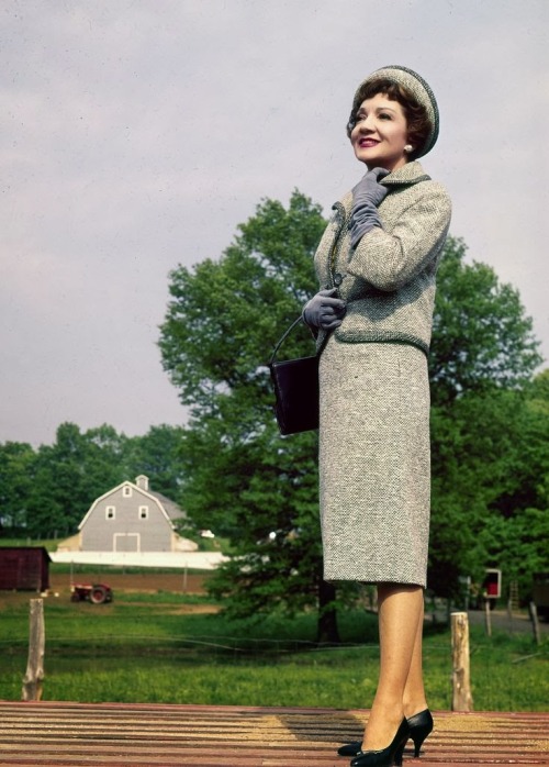 Claudette Colbert in a publicity photo for Parrish (1961).