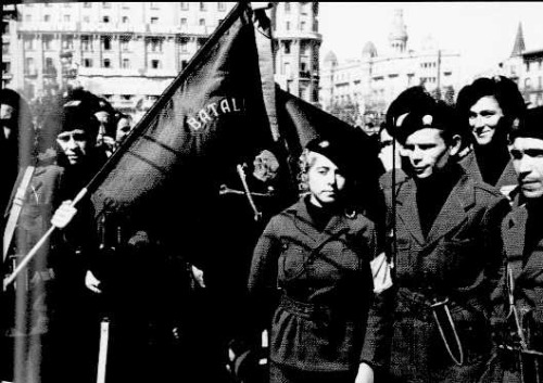 fuckyeahanarchopunk:Anarchists of Battalion of Death (also Known as Malatesta Column). Spanish Civil