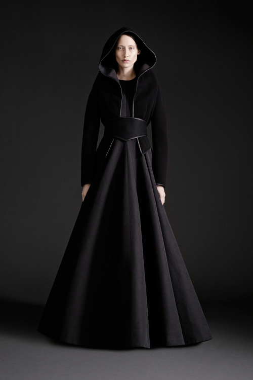 attackoftheclothes: Bastilla Shan as Darth Revan’s ApprenticeGareth Pugh, Spring 2015