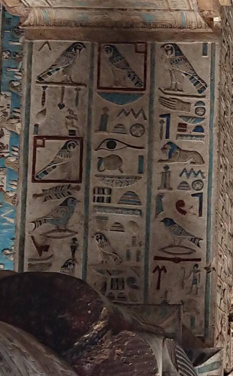 egypt-museum: Inside Temple of Hathor at Dendera It is one of the best-preserved temple complexes 