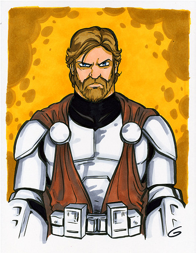 obi-tine-blog:  Obi-wan through the episodes by Grant Gould 