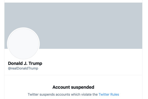 Twitter bans tRUMP Finally!The company muzzled the Donald three times in a matter of hours: First, i