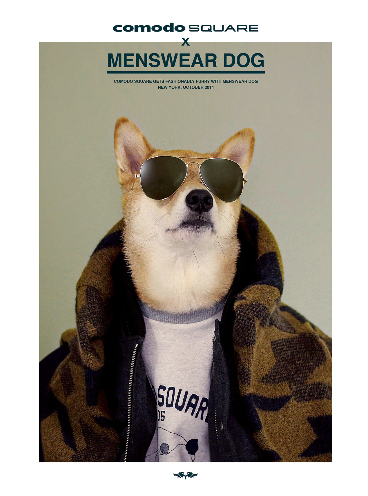 mensweardog:  Urban Gentleman Menswear Dog layers up in Comodo Square&rsquo;s