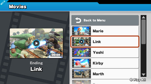 Waiting for Smash 4: day 517 Days until US Wii U Release: 8 All in one sitting, huh? Perhaps the vid