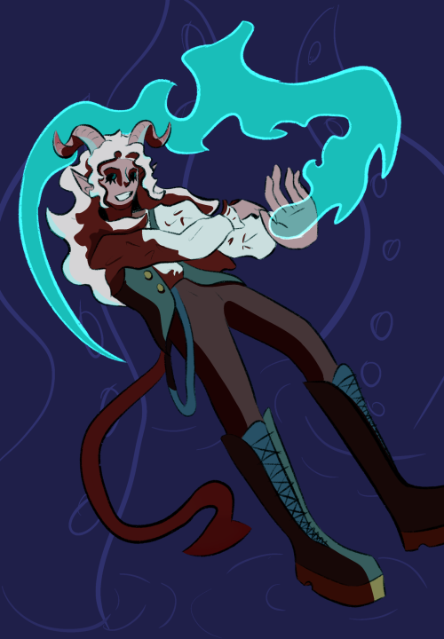 Another One Of My Current Players Dnd Characters, Ukomol The Fathomless Warlock Pirate 