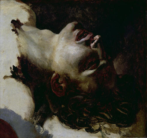 victorianink: Head of a Dead Young Man (version two) by Theodore Gericault