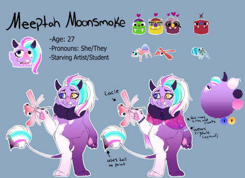 hazey-moonlight: Here she is! My Meeptah Moonsmoke - Came to Snaktooth to keep an eye on gramma and 
