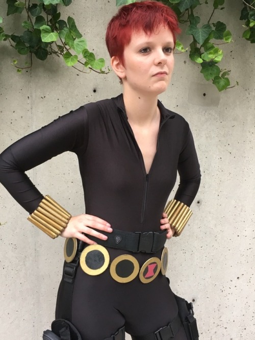 veliseraptor: nycc 2017 day one: @veliseraptor as black widow 