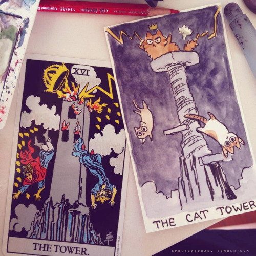 sprezzaturan:  had a DIY tarot deck afternoon with some lovely artist ladies recently…this wa