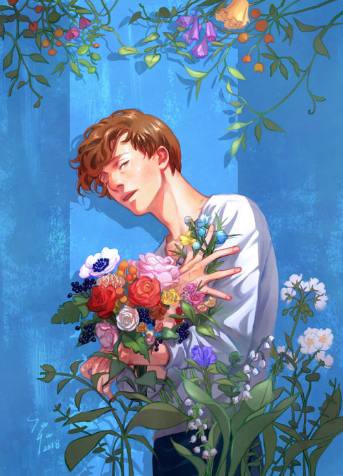 sayatsugu:  Gramander flower shop AU ♥