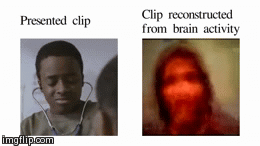 sixpenceee:  5000 people were shown random YouTube videos. Scientists reconstructed the visual experience from brain activity.  Here is the video If you want to know more, here is the paper And here is their website 