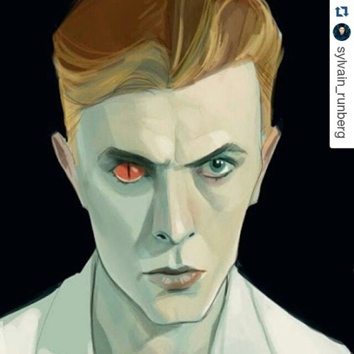 Want to share this #DavidBowie #portrait by @philnoto I just discovered. #Repost @sylvain_runberg #p